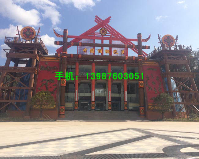 防腐木花架